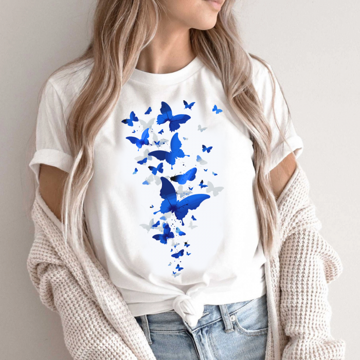 Tricou Blue Butterfly: O declarație de stil de primăvară