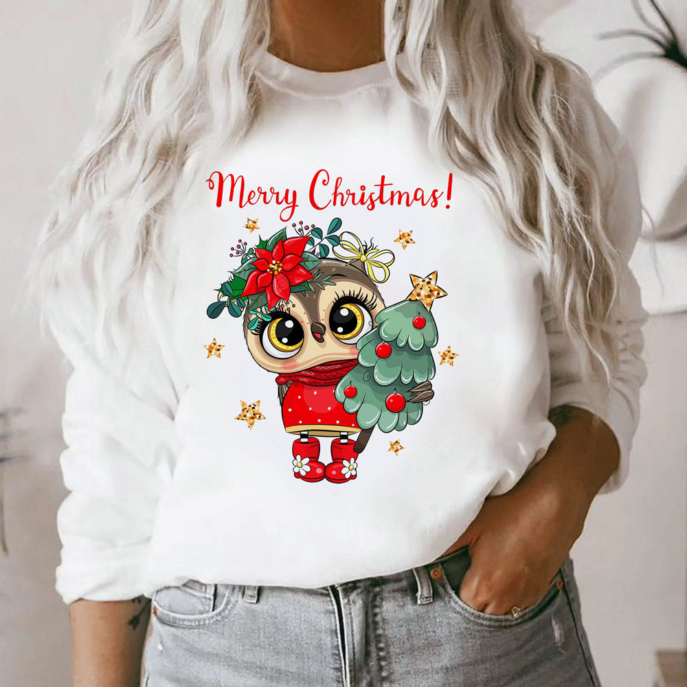Merry Christmas Owl T-Shirt