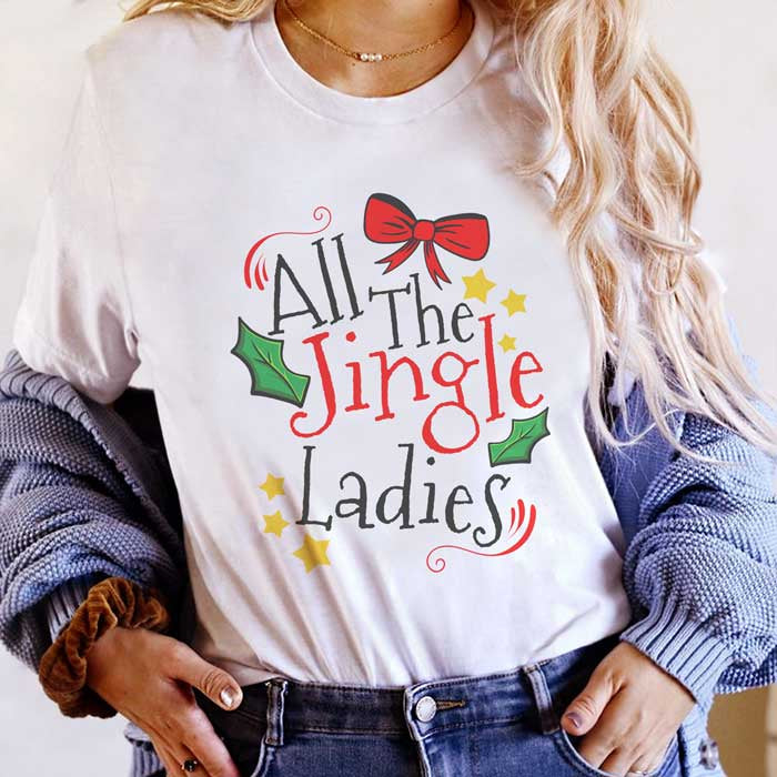 Tricou de sărbători All The Jingle Ladies