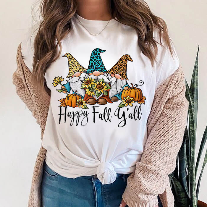 Happy Fall Y'All Gnome T-Shirt