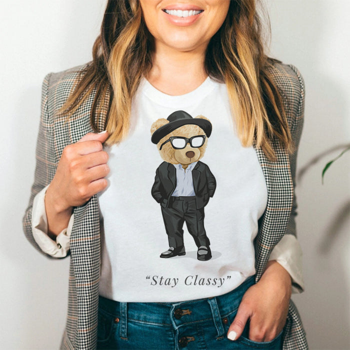 Tricou Stay Classy Teddy Bear