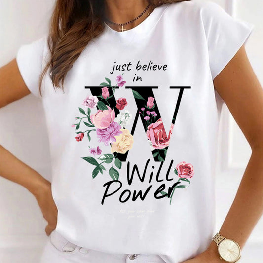 Tricou Dama Alb The will to power
