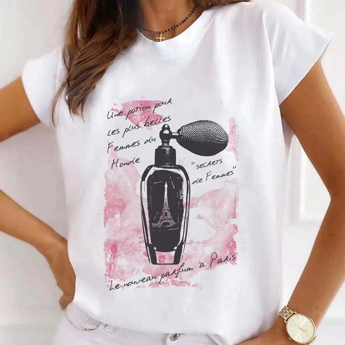 Parisian Perfume Graphic T-Shirt