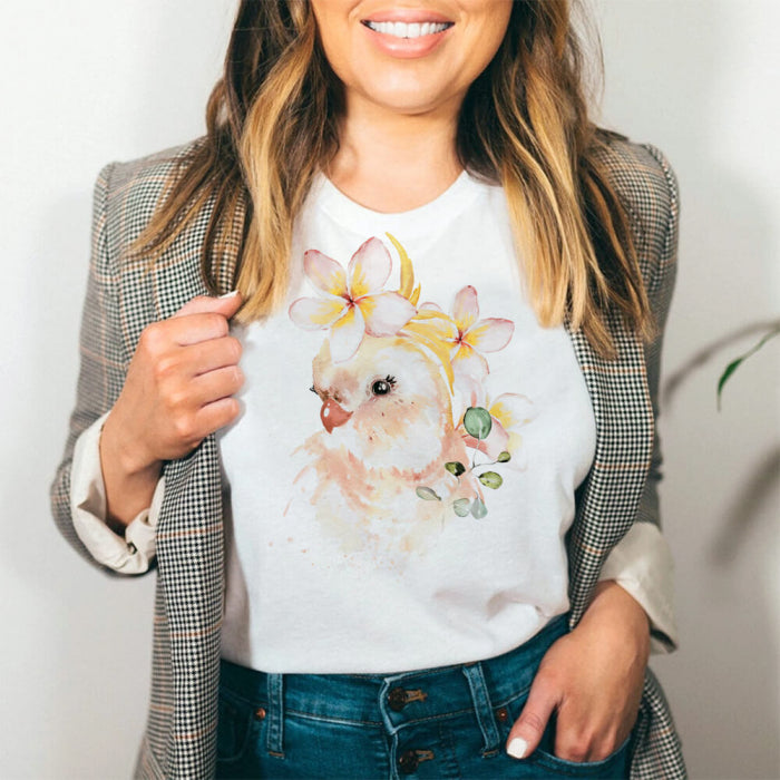 Tricou Alb Floral Rabbit: Ghid de stil