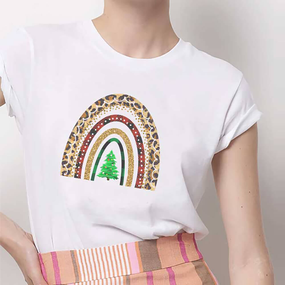 Rainbow Leopard Print T-Shirt
