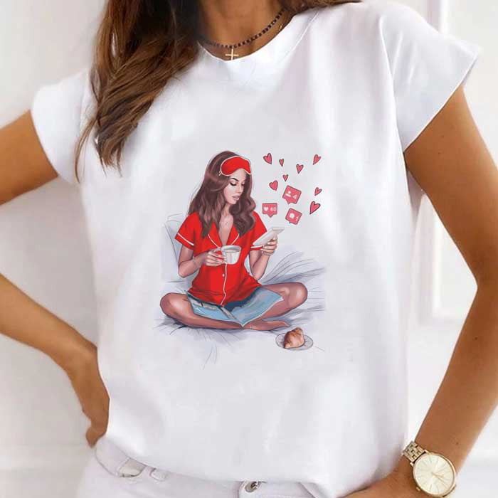 Artistic White Women'S T-Shirt
