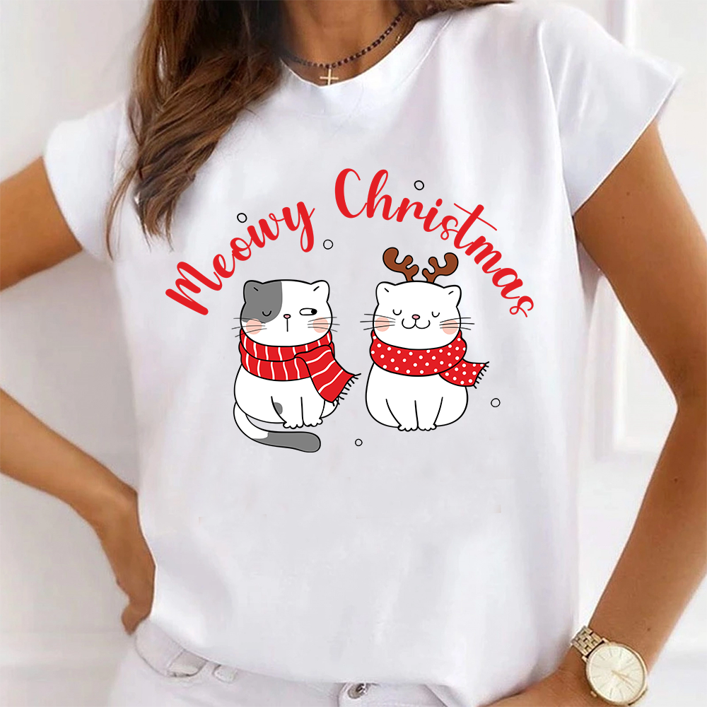 Meowy Christmas T-Shirt