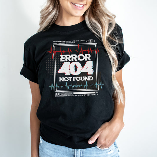 Tricou Dama Negru Error 404