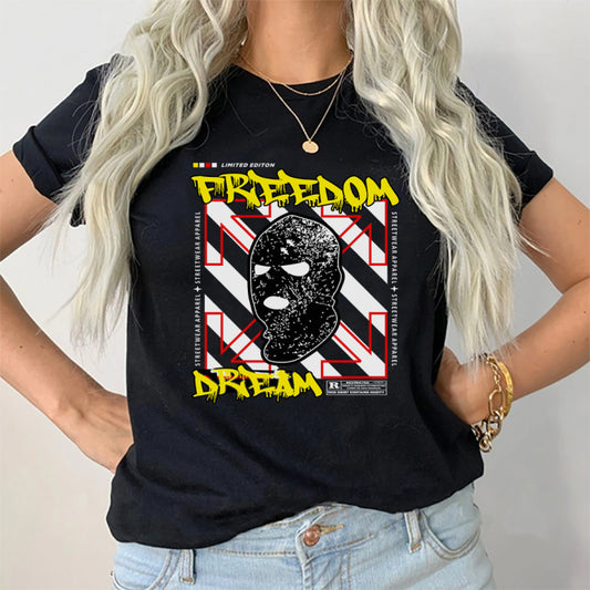 Tricou Dama Negru Freedom Dream