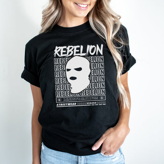 Tricou Dama Negru Rebelion