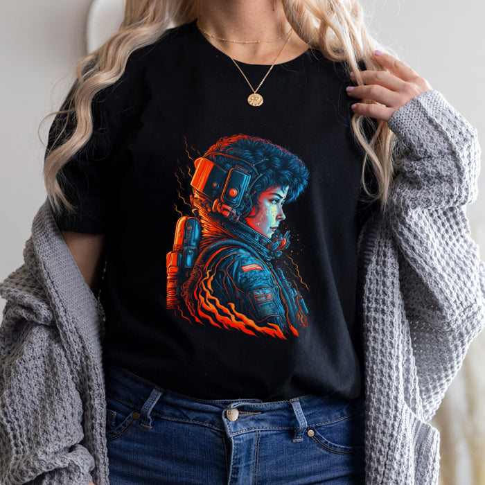Astronaut Graphic Black T-Shirt