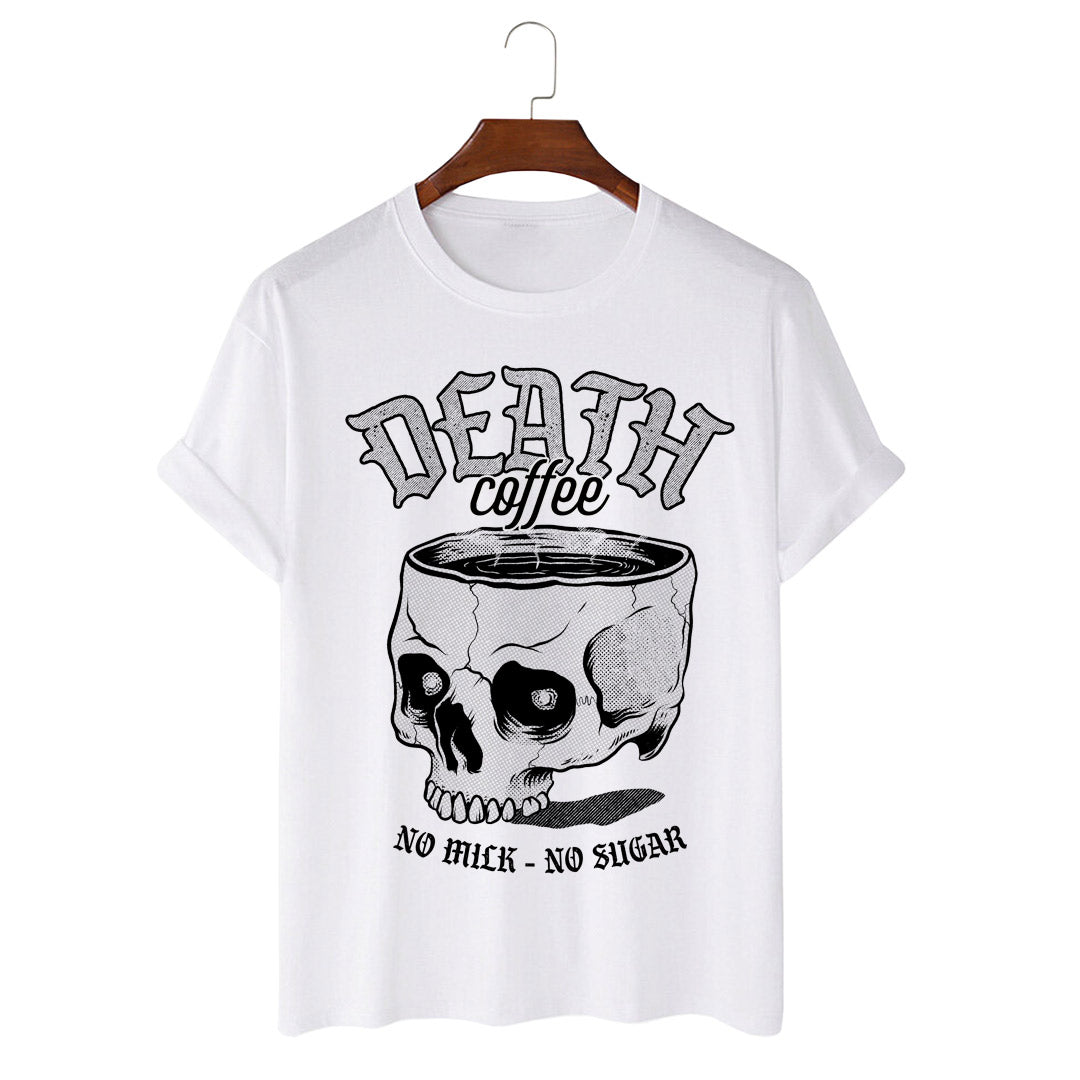 Death Coffee: No Milk - No Sugar Tricou