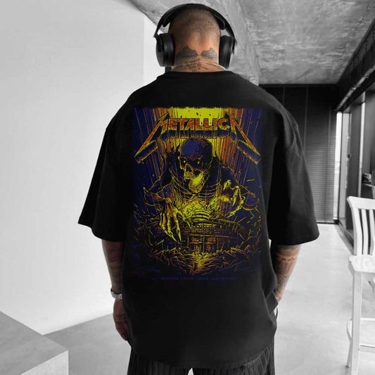 Tricou Metallica Electrifying Skull