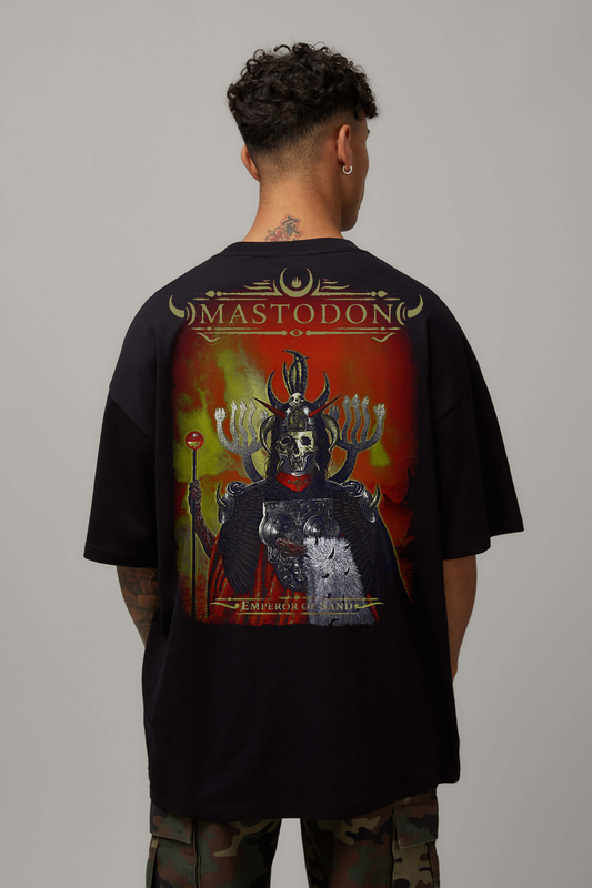 Tricou Negru Oversize Emperor of Sand