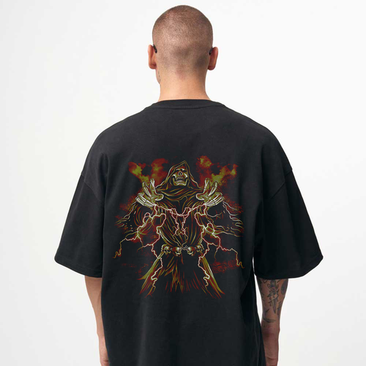 Tricou Negru Oversize Electric Death