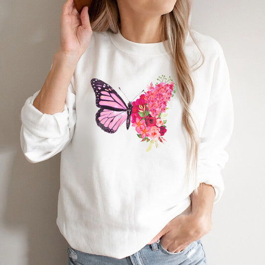 Bluza Dama Alba Butterfly Flowers