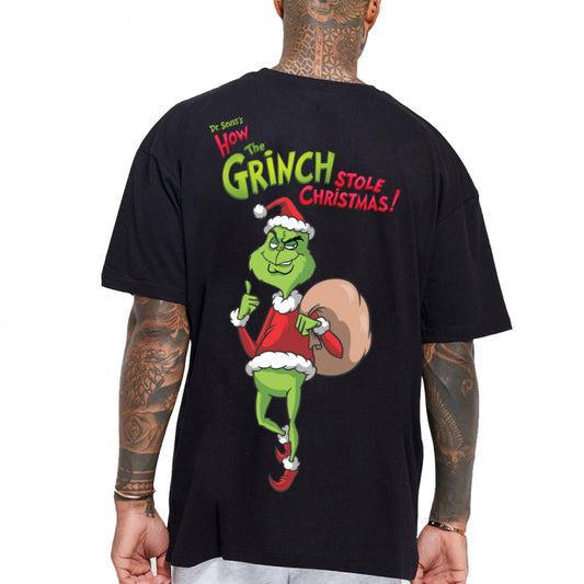 Tricou Negru Oversize The Grinch