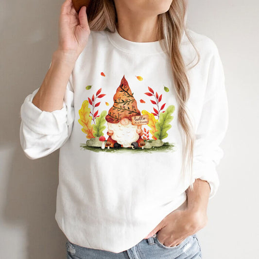 Tricou grafic Gnome de toamnă