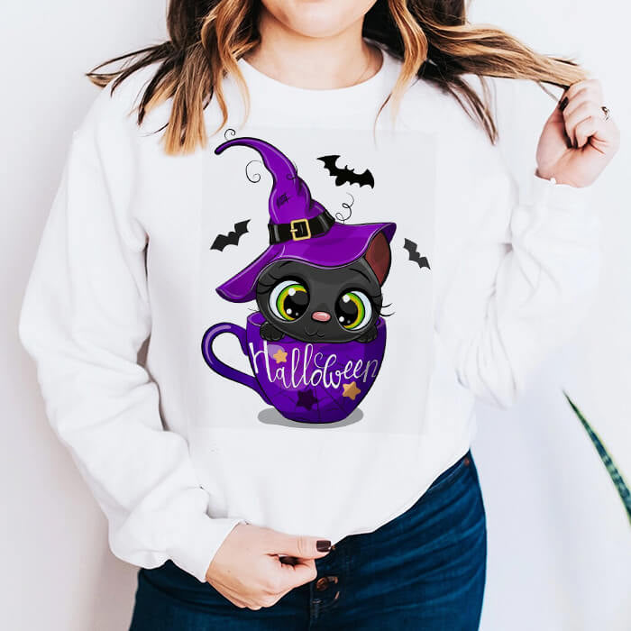 Bluza Dama Alba Halloween Cat