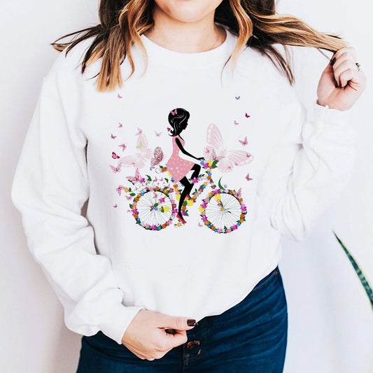 Bluza Dama Alba Flower Bicycle