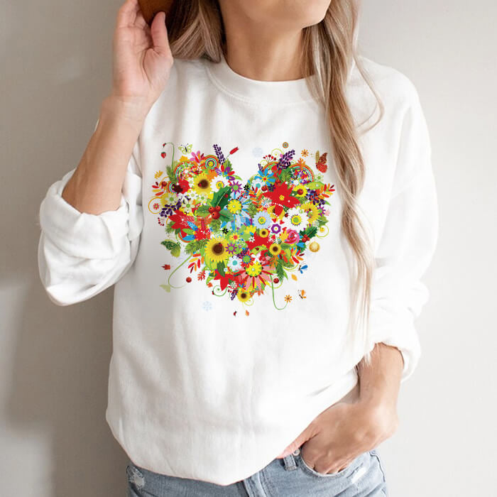 Bluza Dama Alba Flower Heart