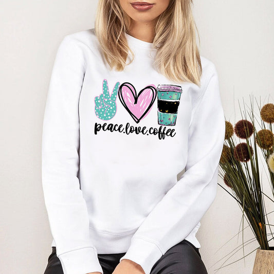 Bluza Dama Alba Green Peace Love Coffee