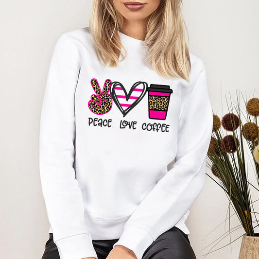 Bluza Dama Alba Peace Love Coffee