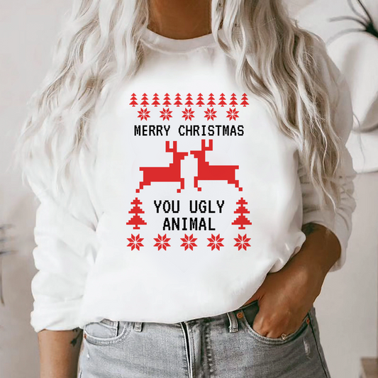 Bluza Dama Alba Merry Christmas Animal