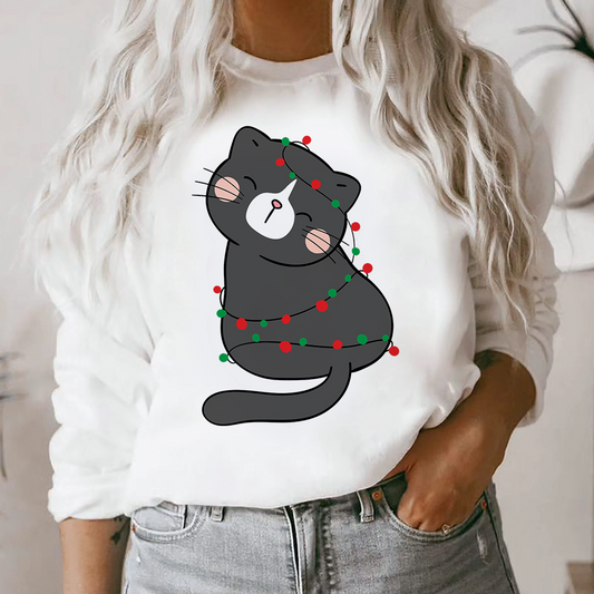 Bluza Dama Alba Xmas Cat