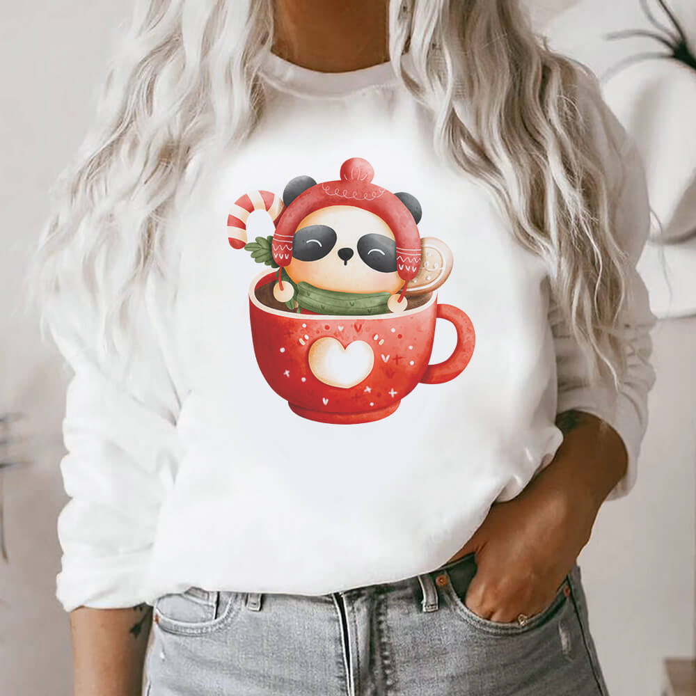 Bluza Dama Christmas Panda Mug