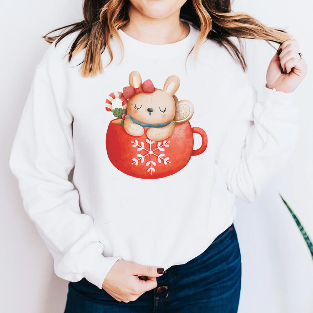 Bluza Dama Christmas Rabbit Mug