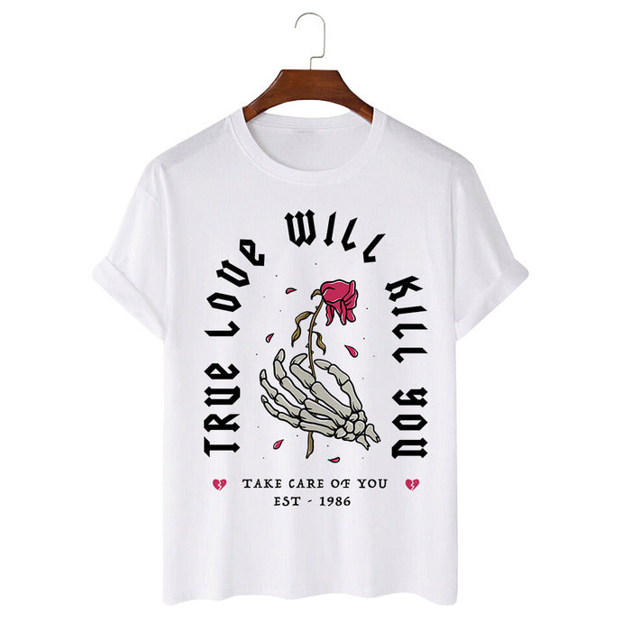 Tricou Alb True love