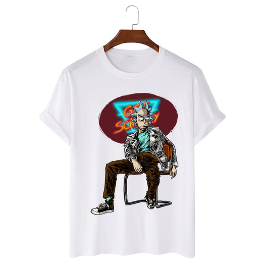Bold Graphic Character White T-Shirt