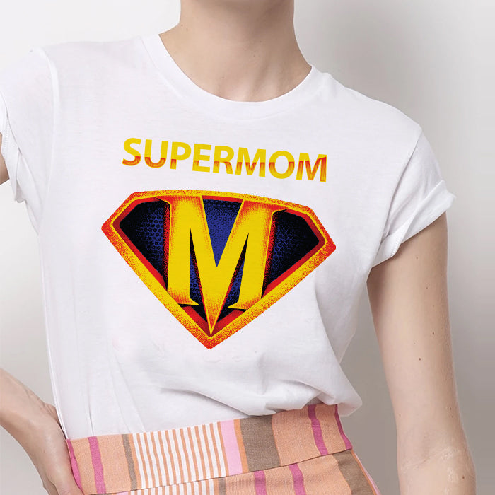 Tricou Dama Alb SuperMom