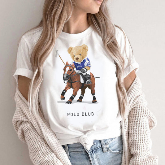 Polo Club Bear T-Shirt: A Whimsical Fashion Statement