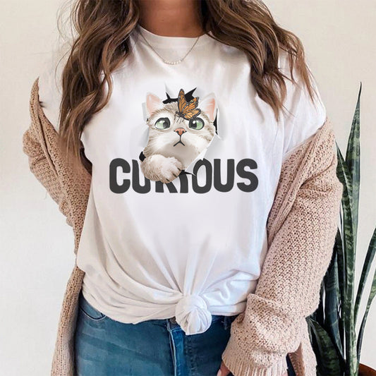 Tricou Dama Alb Curious