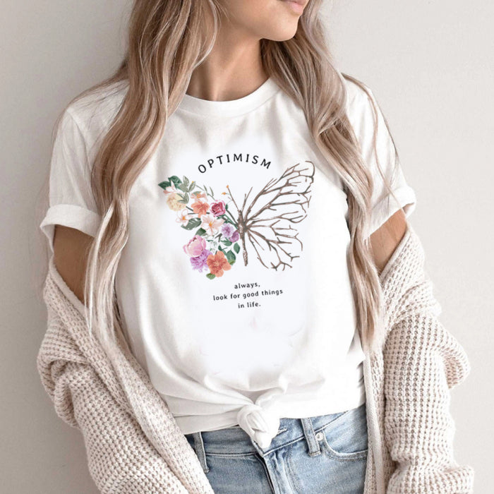 Tricou Dama Alb Optimism