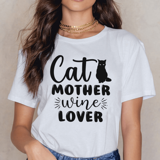 Tricou Dama Alb Cat Mother