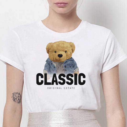 Tricou Dama Alb Classic