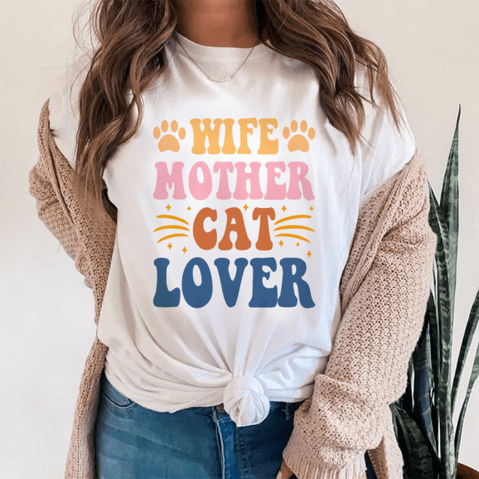 Tricou Dama Alb Cat Lover