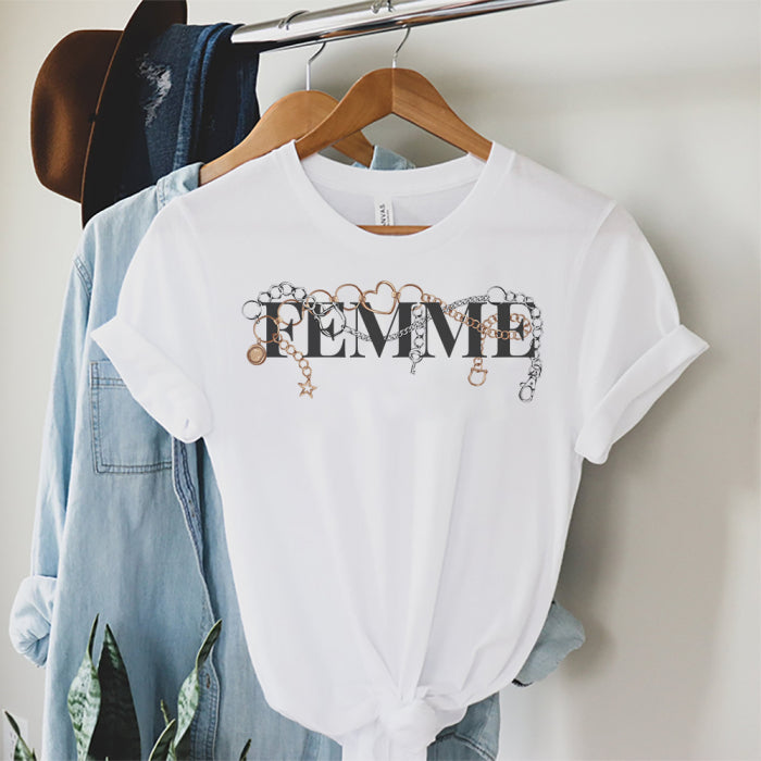 Tricou Dama Alb Femme