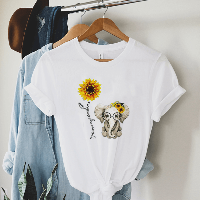 Tricou Dama Alb You Are My Sunshine