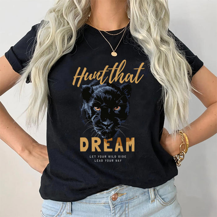 Tricou Dama Negru Hunt That Dream