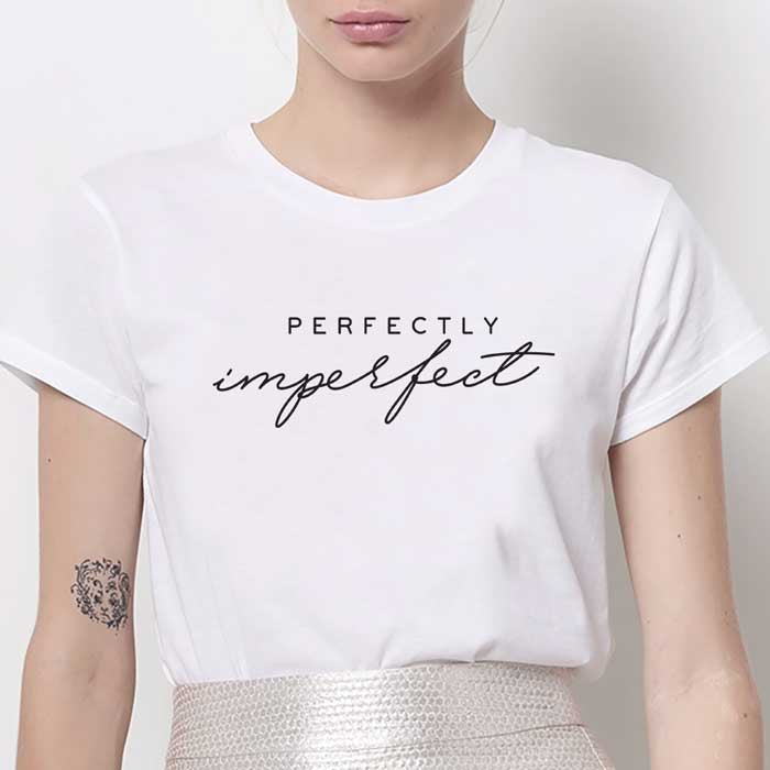 Tricou Dama Alb Imperfect