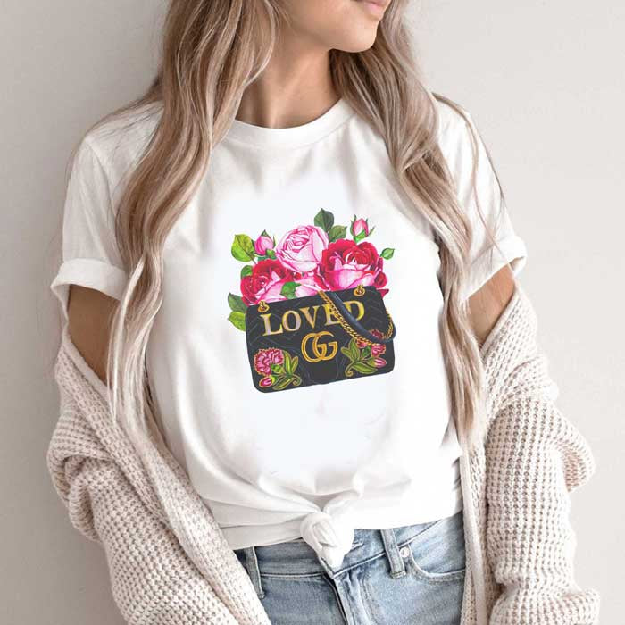 Tricou Dama Alb Loved