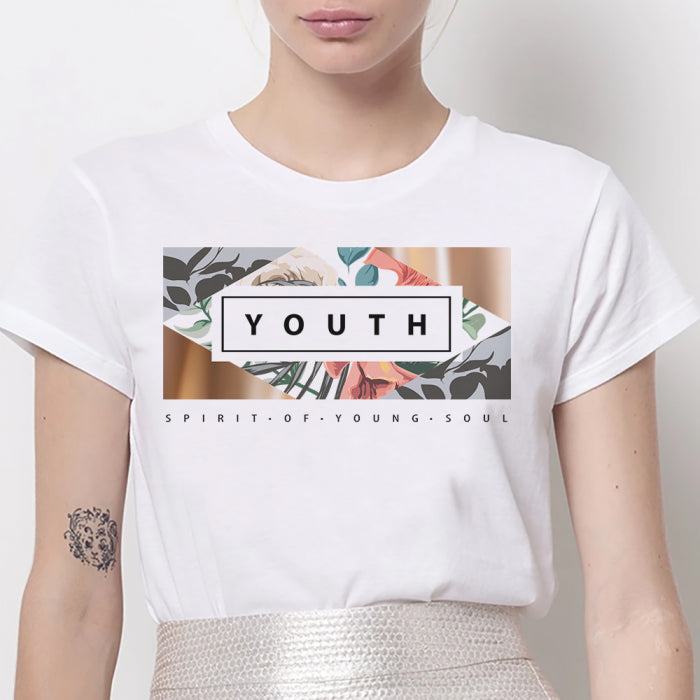 Tricou Dama Alb Youth