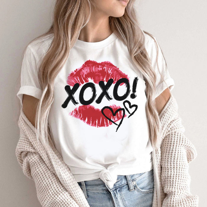 Tricou Dama Alb XOXO