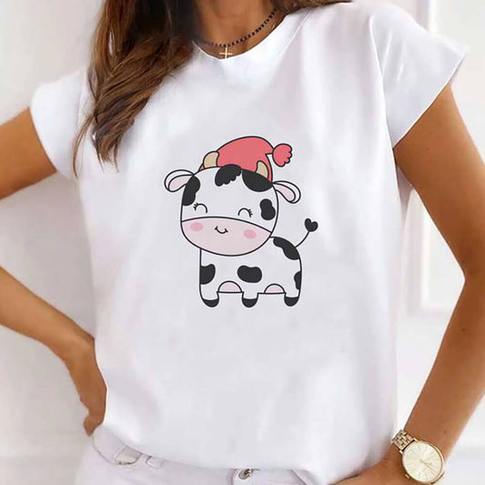 Tricou Dama Christmas Cow