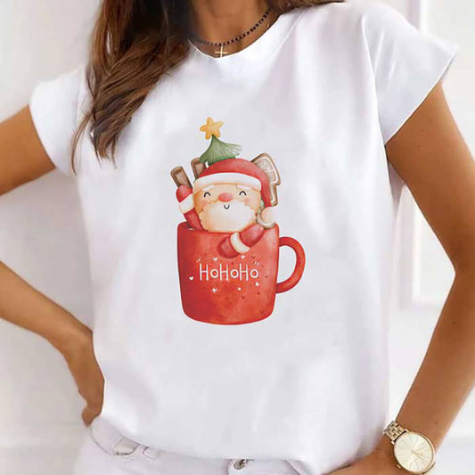 Tricou Dama Christmas Santa Mug