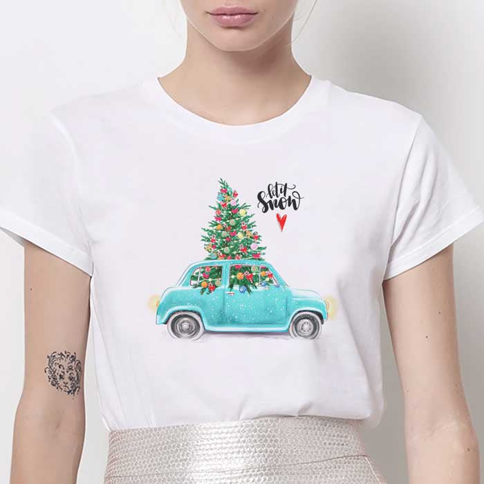 Tricou Dama Let It Snow